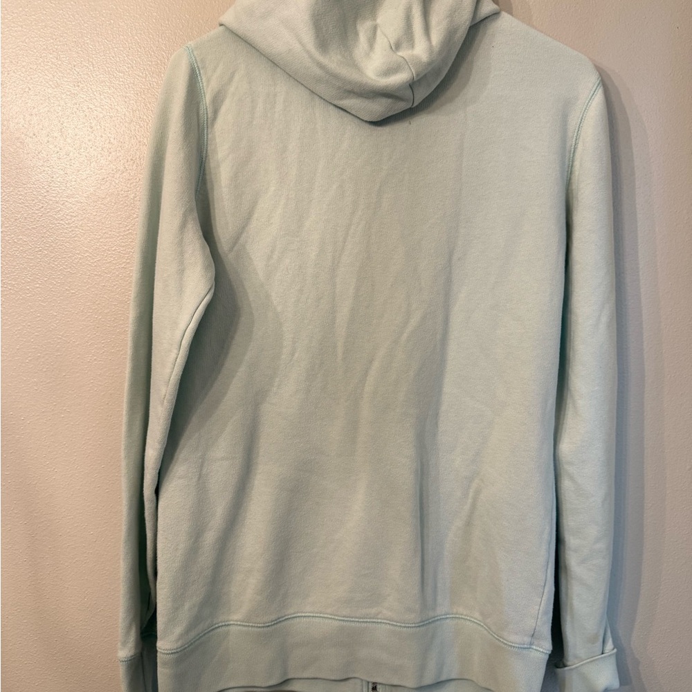 PINK Victoria's Secret Mint Hoodie with Leopard Print - Picture 3 of 7